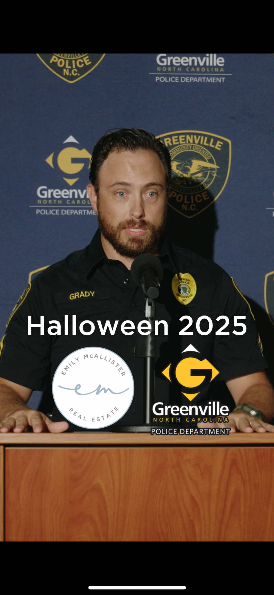 🎃👮‍♀️ Halloween in Greenville is always a good time — and this year, the Greenville Police Department is making sure it’s a safe one too! There’s no official start time for trick-or-treating — just remember, it’s always held on Halloween night (October 31st)! 🍬 🚓 In our latest collab with GPD, we’re breaking down their safety reminders for parents, drivers, and trick-or-treaters — from reflective gear to street-crossing tips and patrol updates. 👻 Stay spooky, stay smart, and have a safe Halloween, Greenville! #GreenvilleNC #HalloweenSafety #GreenvillePoliceDepartment #GPD #TrickOrTreat    