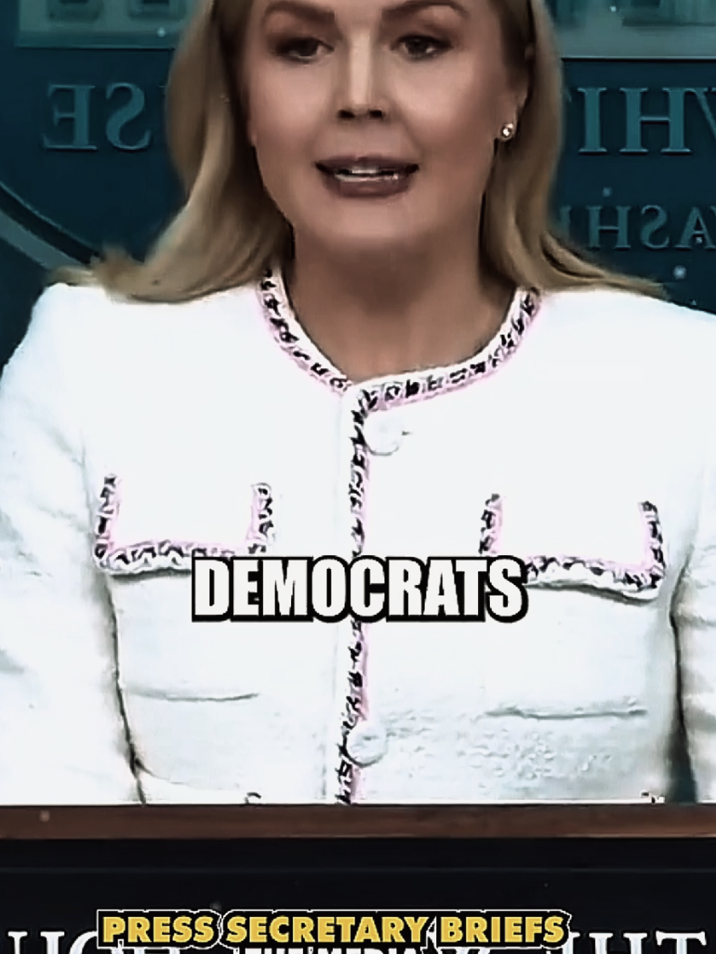 Press secretary Karoline Leavitt briefs the Media #karolineleavitt #america #fyp #foryou 