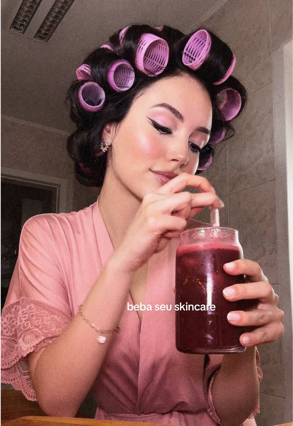 suco natural | beba seu skincare 🫜🍋‍🟩✨ #sucodetox #skincare #asmr #glowingskin #receita 