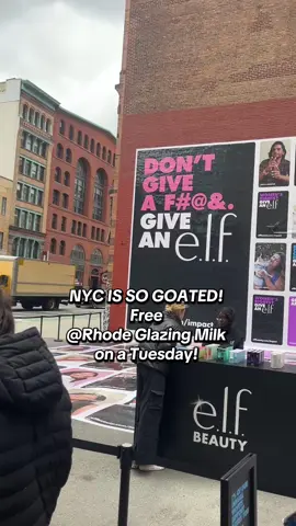 Free @e.l.f. Cosmetics goodies at Astor place today !  Find @rhode skin @Keys Soulcare  @Naturium and @Wellspeople ! See you there #mujibee #nyc #fyp #thingstodonyc #nycfree 
