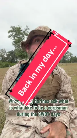 Back in my day… #MILTOK #VETTOK #corpsman #marines #Navy