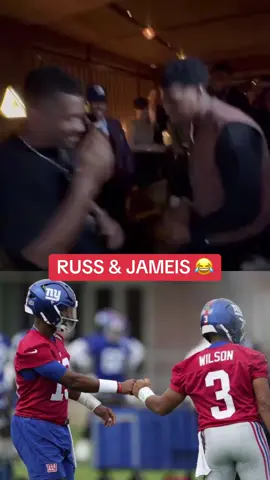 Greatest backup duo in sports 😂 (via ciara/IGS) #russellwilson #jameiswinston #nygiants #giants #giantsfootball 
