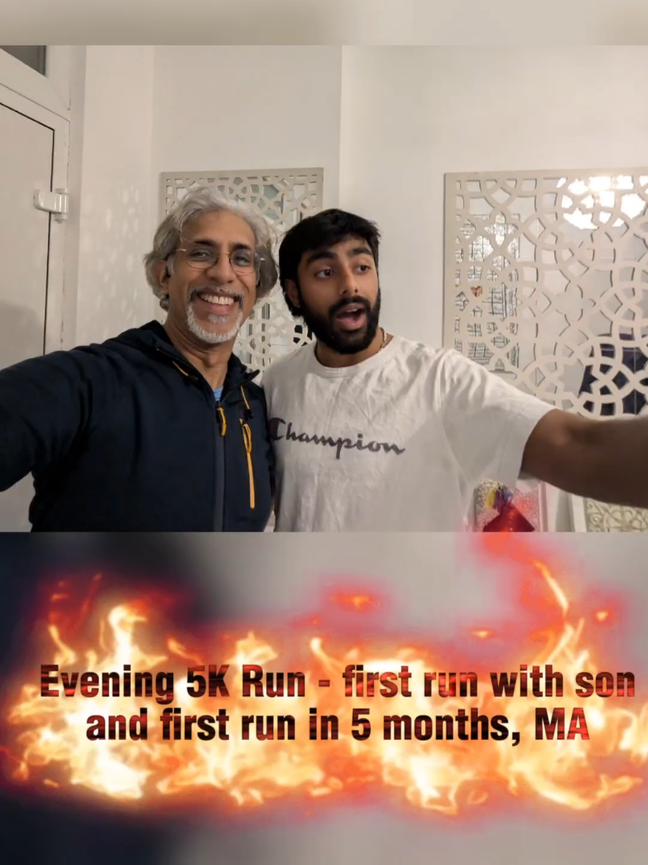 Evening 5K Run - first run with son and first run in 5 months, MA Post-Commute and pre-badminton - squeezing in a tough 5K run (my first I'm 5 months) accompanying my son's first 5K (he's far fitter than I - thankfully) #Strava #run #son #Running #Fitness 