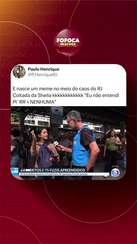 🚨Moradores do Rj relatam caos nas ruas da cidade depois que pelo menos 64 pessoas morr3r4m – 4 delas policiais – e 81 foram presas nesta terça-feira (28) em uma megaoperação contra o Comando Vermelho (CV) nos complexos do Alemão e da Penha, na Zona Norte do Rio de Janeiro. Esta é a operação mais letal da história do estado, segundo números confirmados pelo Palácio Guanabara. #fofocamarota #fy Reprodução: Tv Globo