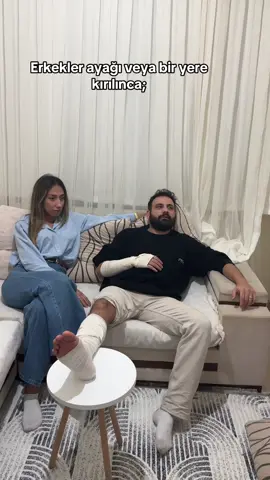 Erkekler ayağı kırılınca vs grip olunca 😂