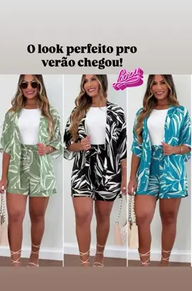 🌴✨ Conjunto Feminino Estampado Tropical com Chamise & Short J-1 Leve, colorido e super confortável — a escolha perfeita pra brilhar nos dias de calor ☀️ Use junto ou separado e monte vários looks incríveis 💃 🔥 Tendência que é sucesso entre as fashionistas! LINK DISPONÍVEL NO STORY DO INSTAGRAM. 😉 #ModaFeminina #LookDoDia #ConjuntoTropical #Verão2025 #EstiloComAtitude  