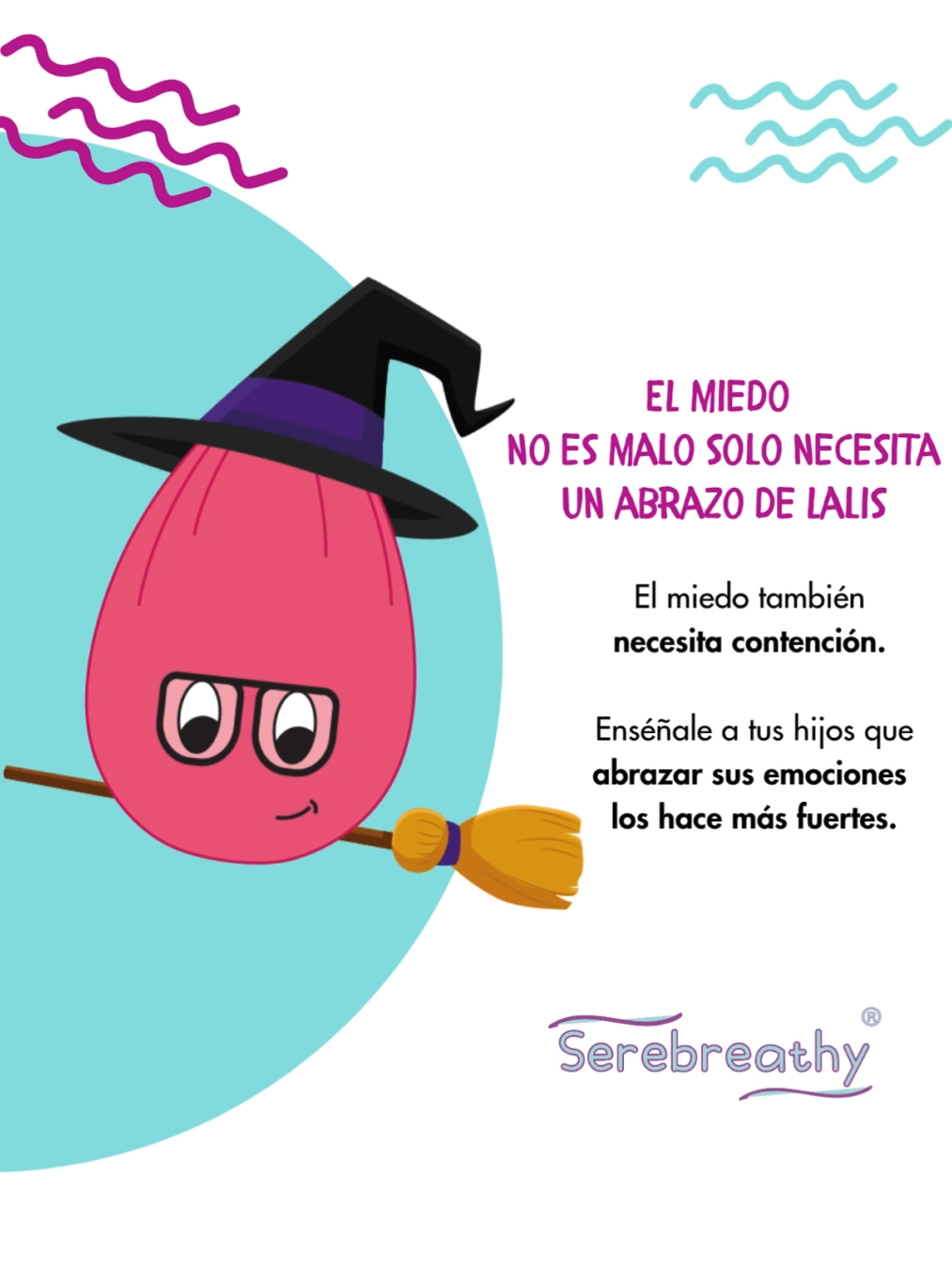 ¡El Miedo no es malo! Solo necesita un abrazo, dice Lalis. 🤗 Enseña a tus hijos (y a ti mismo) que las emociones, incluso el miedo, necesitan contención y aceptación. Abrazar tus emociones te hace más fuerte y resiliente.  ¿Qué le dices a tu miedo hoy? #ManejoEmocional #ElMiedoNoEsMalo #CrianzaConsciente #Emociones #SaludMentalInfantil #Neurodesarrollo