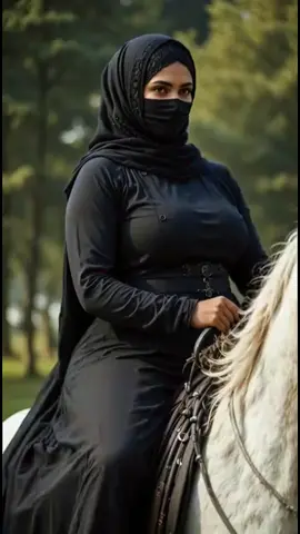 #منقبه تمتطي الخيل مصممه ببرامج الذكاء الصناعي 