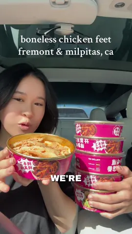 More boneless chicken feet!🥹 Thank you all for showing so much love to @Kickin Flavors 好食鸡 — they truly deserve it! And huge thanks to the owner, Ann, for all the yummy food. She’s literally the sweetest and has such a strong passion for her business 💚 📍Check out their two locations: 1️⃣ 46537 Mission Blvd, Fremont, CA 94539 (to the right of 99 Ranch on Mission) 2️⃣ Great Mall, 447 Great Mall Dr, Milpitas, CA 95035 — kiosk between the food court & Uniqlo near the entrance. #bonelesschickenfeet #changasotthai #bayareaeats #milpitas #fremont 