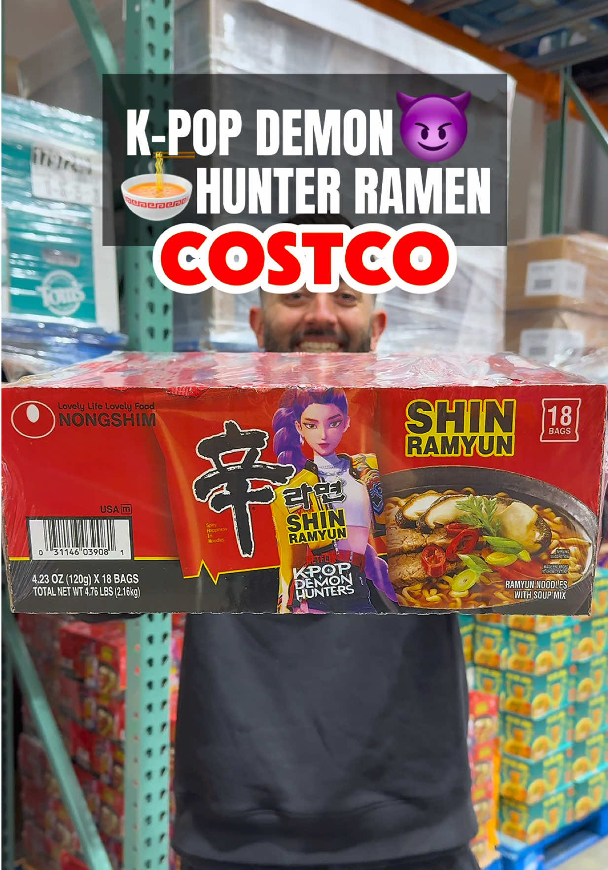 Costco just dropped the KPop Demon Hunters Premium Shin Ramyun — iconic instant noodles in collab with the hit film! With bold spice, collectible packaging, and that classic Shin flavor, this one’s flying off shelves. If you’re into K-pop, ramen, or both — share this with a friend before it’s gone. @Nongshim USA  #costcofinds #Costcowonders #CostcoInfluencer #KPopDemonHunters #ShinRamyun