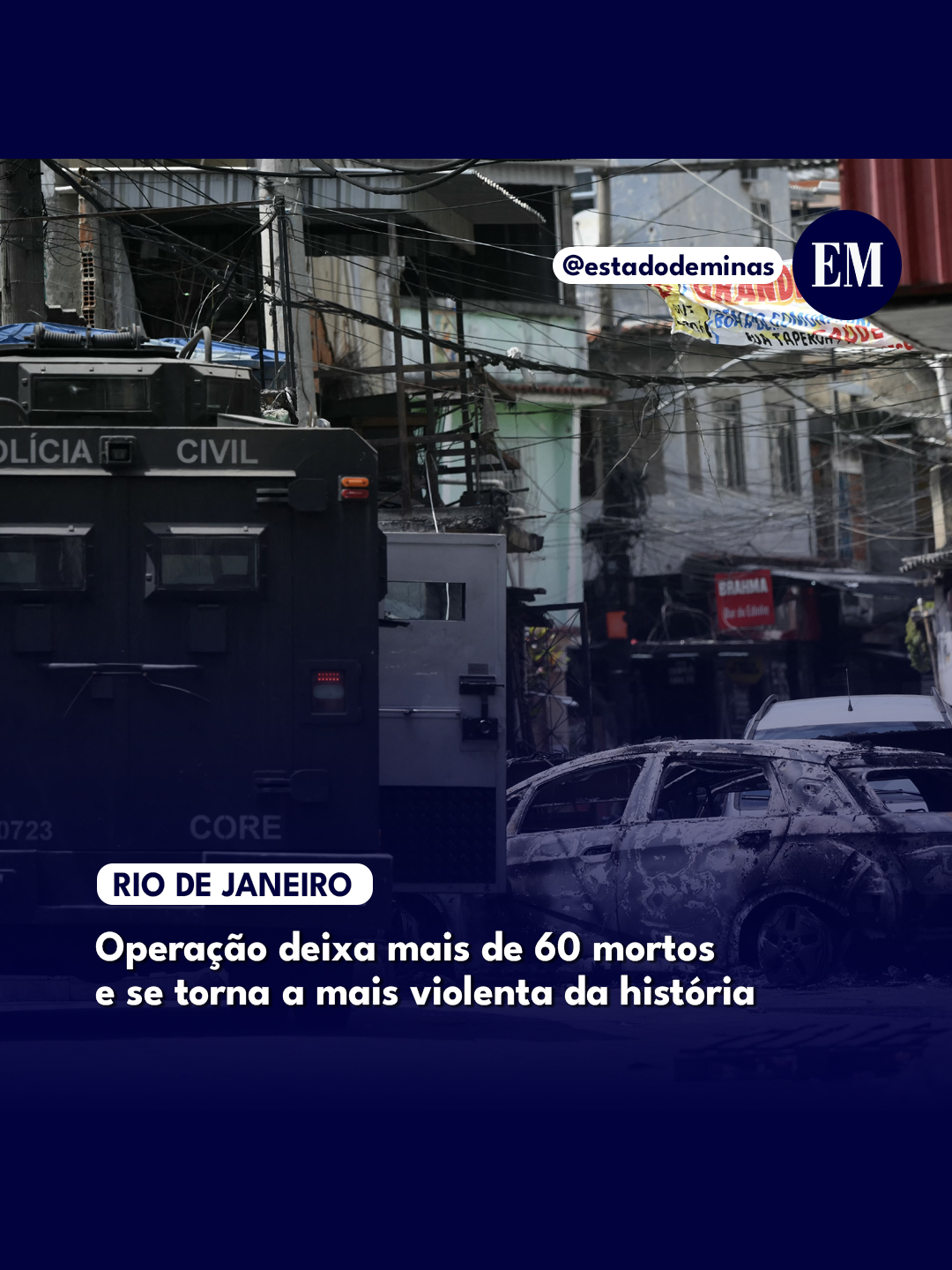 Operação no Rio de Janeiro deixa mais de 60 mortos e é a mais violenta da história #riodejaneiro #policia #tiktoknotícias