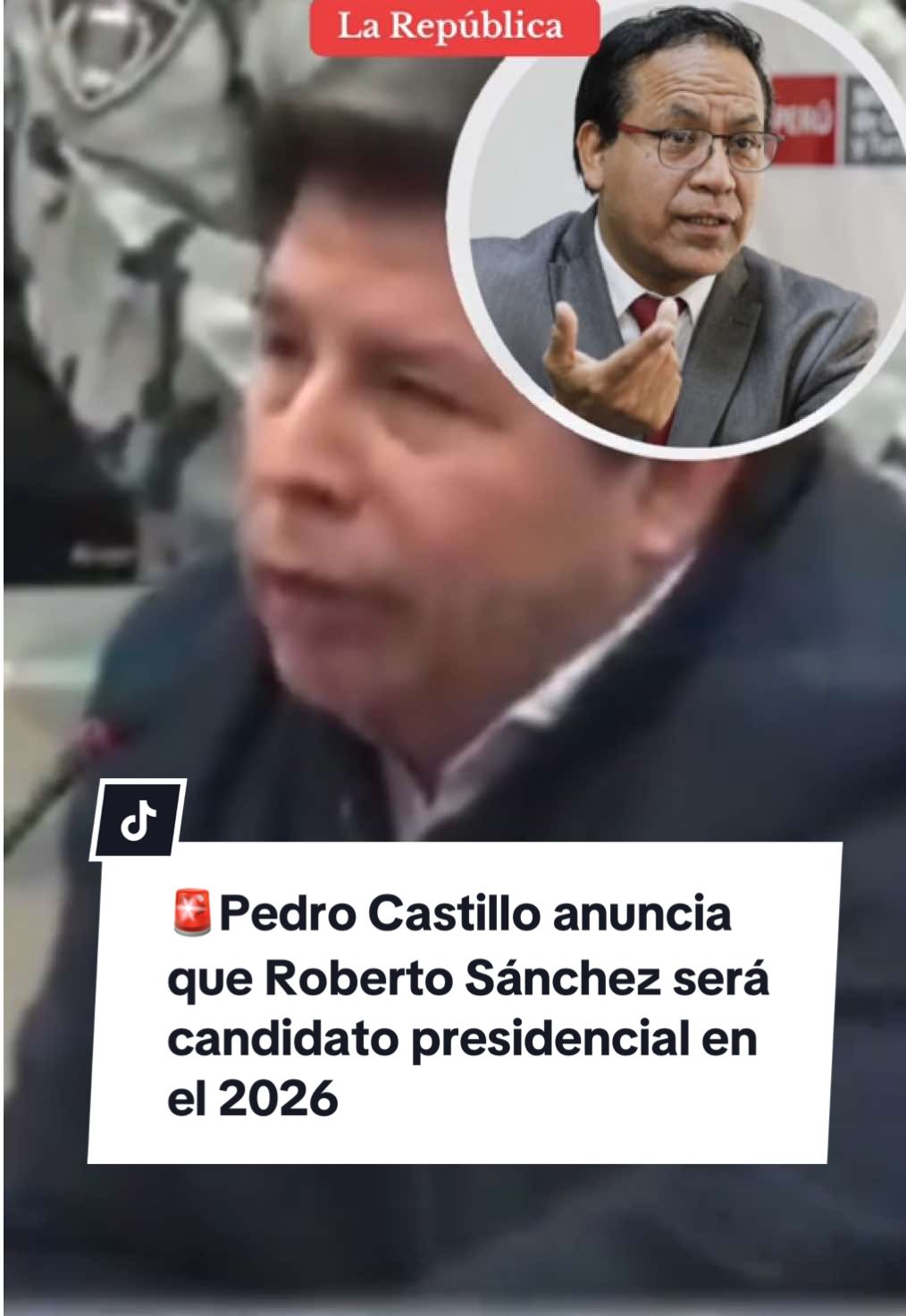 🚨 Durante la audiencia del juicio oral que se le sigue al expresidente pedro Castillo,  por el presunto delito de rebelión, anunció que el actual congresista Roberto Sánchez será el candidato presidencial por Juntos por el Perú en las elecciones generales de 2026. #pedrocastillo #juntosporelperu #juicio #elecciones #noticiasperu 