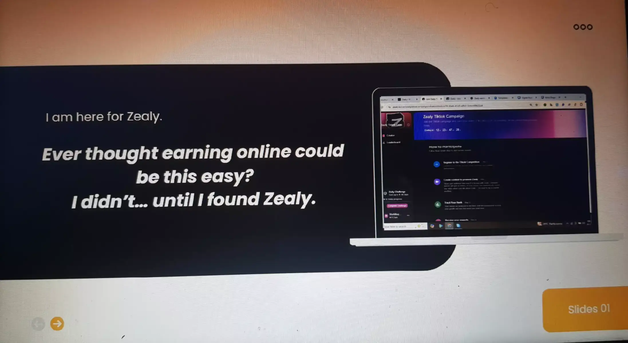 sign up today guys  web3 is now on tiktok ,your favourite  social app link here😊 https://zealy.io/cw/zealytiktokcampaign/creator