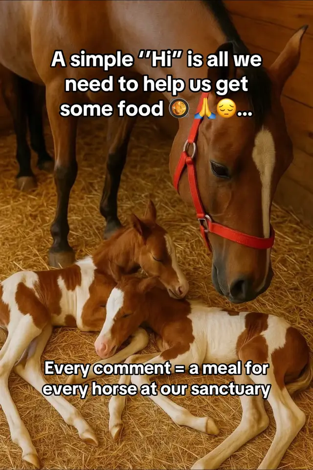 Without help, the sanctuary may close, and they’ll lose the home they finally found. 💔 $100 provides urgent vet care. Link in bio  #horse #horses #horsesoftiktok