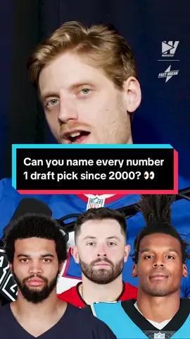 Can you name every number 1 draft pick since 2000? 👀 @Adam Kester @Playboy Marty  #nfldraft #nfldraft2025 #bakermayfield #footballtiktok #camnewton 