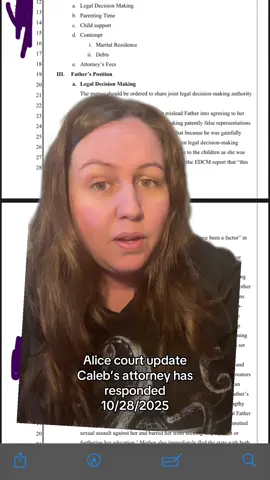 Grab a bag of popcorn, and get comfortable because this is a lot. Caleb’s attorneys have responded to Alices claims and submitted evidence. What are your thoughts? #greenscreen #veganmomof2 #messy #aliceandfern #crunchymom 