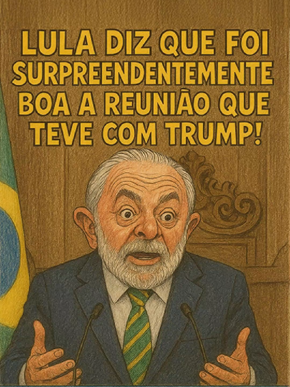 LULA DIZ QUE FOI SURPREENDENTEMENTE BOA A REUNIÃO QUE TEVE COM TRUMP!#explore #brasil #política #notícias #mbl 