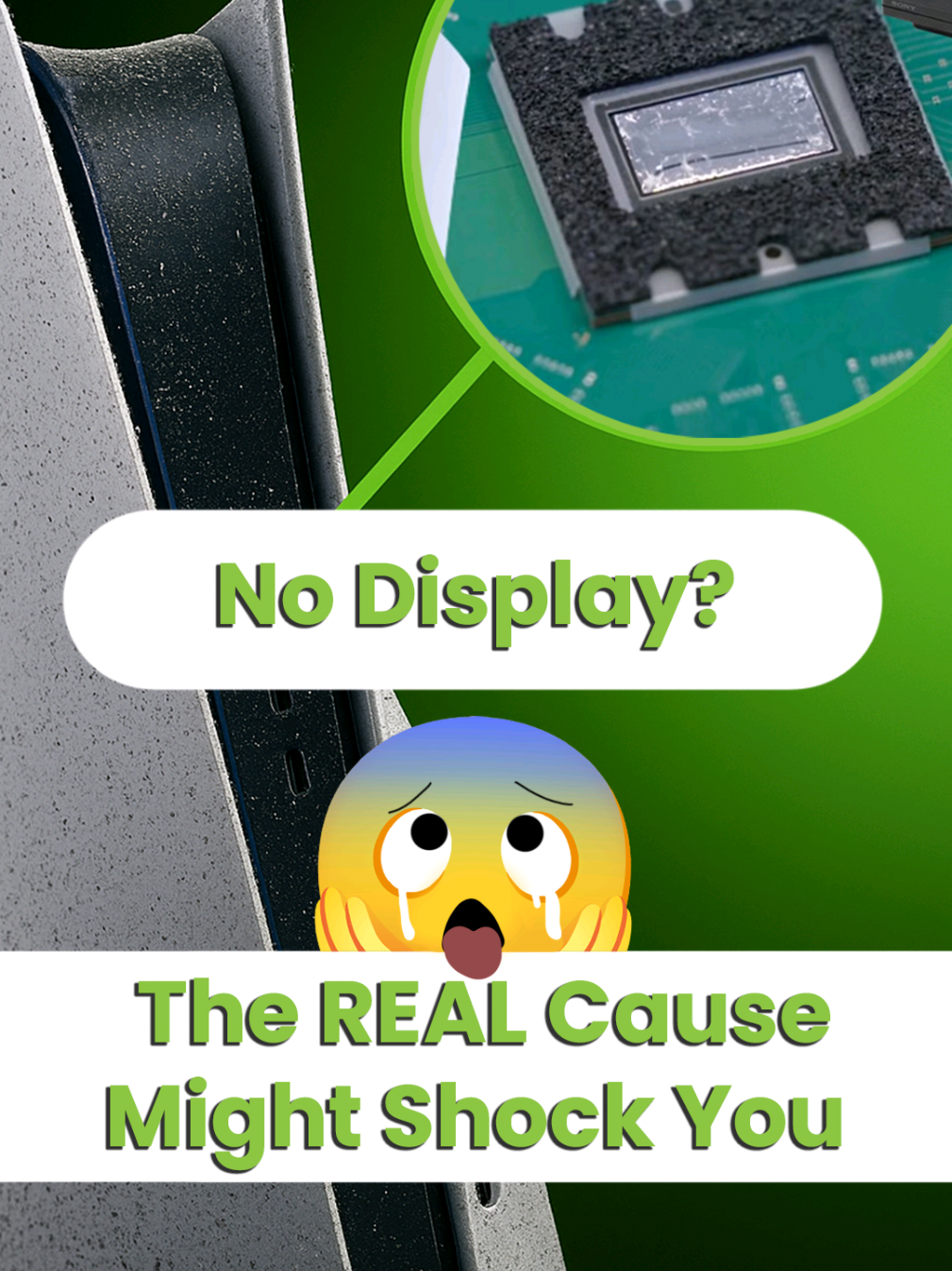 This PS5 came in with no display and a “too hot” error, but the real problem was hidden inside 😬 The heatsink was completely clogged and the liquid metal had dried out. We stripped it down, deep cleaned it, replaced the liquid metal, and fitted a new HDMI port, now it’s running cool and clear again ✅ #PS5Repair #PS5Overheating #PS5HDMI #ConsoleRepair #PlayStation5Fix 