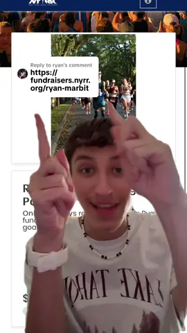 Replying to @ryan  Hey everyone! I'm excited to share that I'll be running the 2026 NYC Marathon with Team for Kids - a charity that supports youth running and fitness programs across the country. Team for Kids helps provide free running programs, resources, and mentorship to thousands of children in underserved communities, inspiring healthy and active lifestyles. If you're able, I'd be so grateful if you'd consider donating to support this amazing cause and my marathon journey. Every contribution makes a difference! #nycmarathon #fyp #viral #Running #charity 