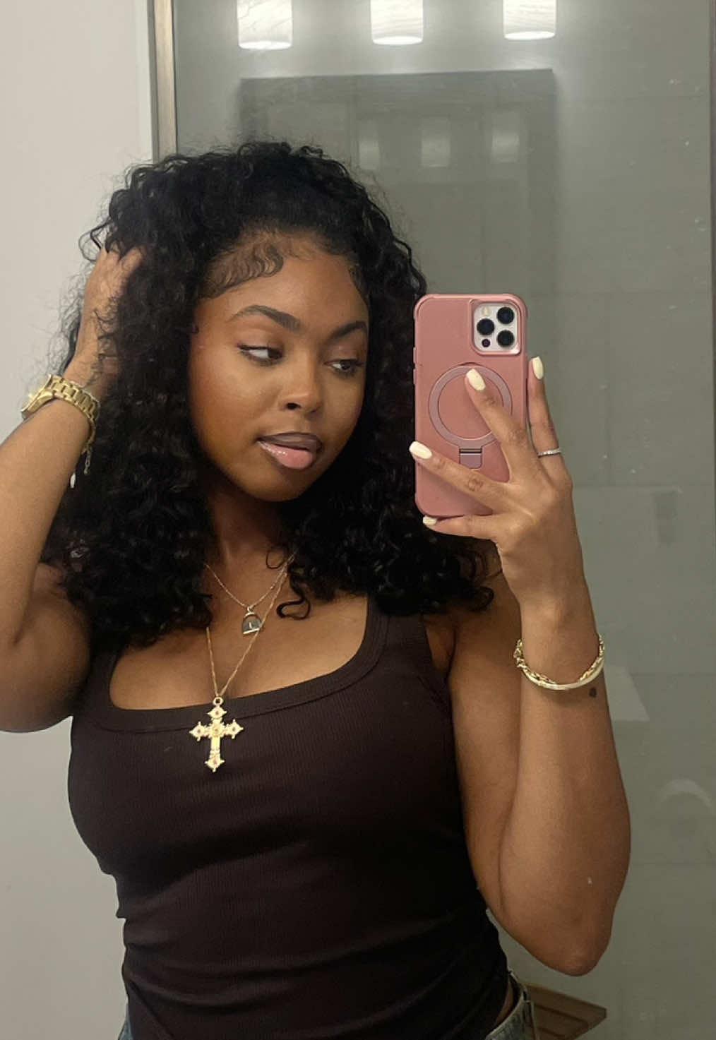 Half wigs are so versatile #halfwig #burmese #halfuphalfdown 