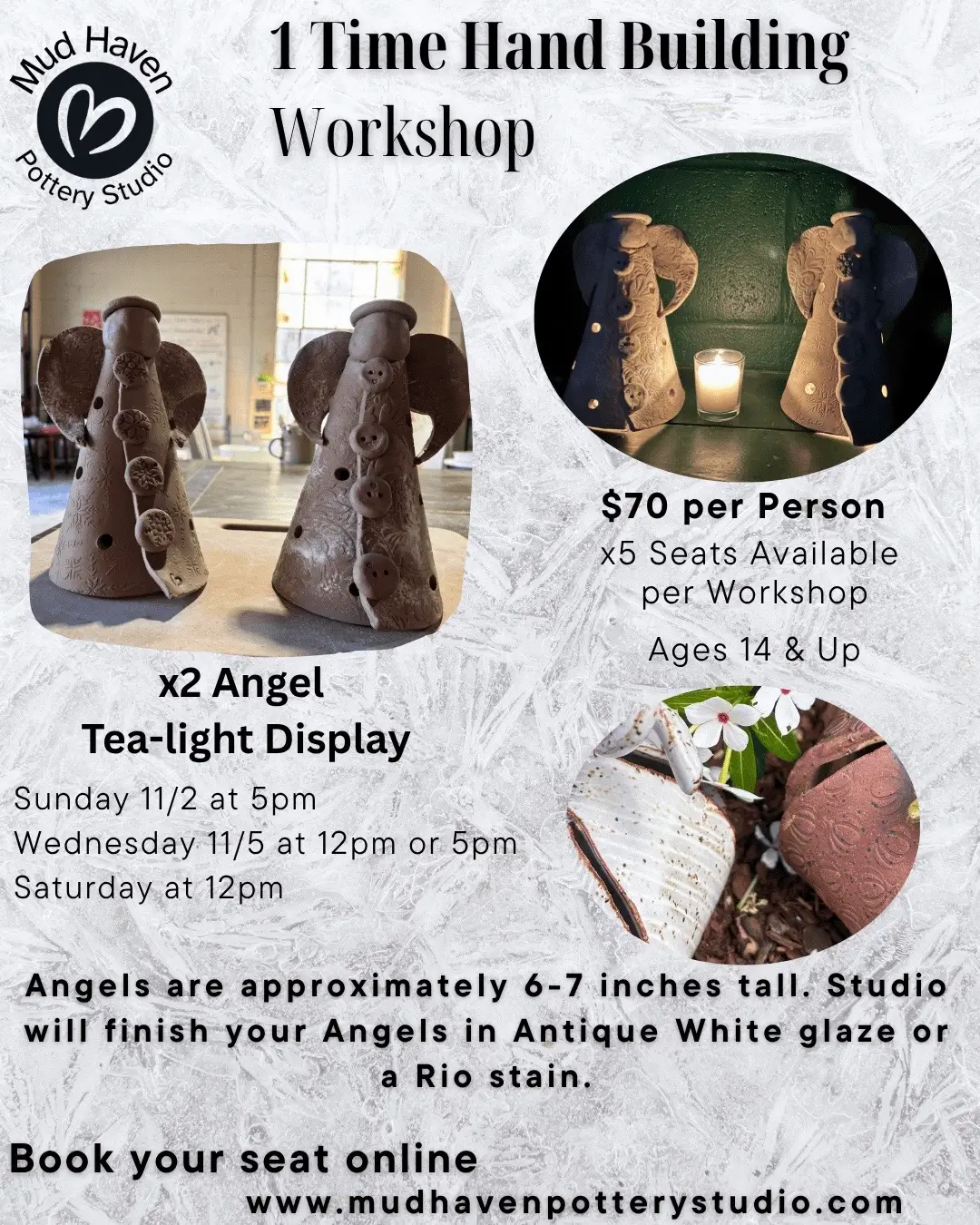 Come Hand Build at Mud Haven!!!! #potteryclass #ceramics #atlanta #pottery 