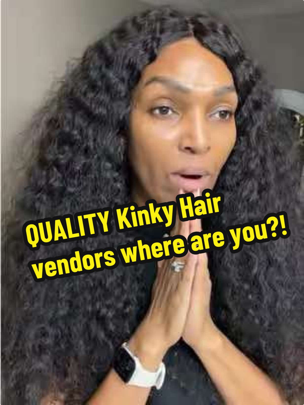 On the hunt for quality kinky textured hair. Kinky straight, kinky curly (4a-c). Tag’em in the comments!! 