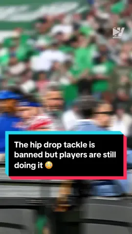 The hip drop tackle is banned but players are still doing it 😳 #hipdrop #nflfootball #nfltiktok #nfledit #nflnews 