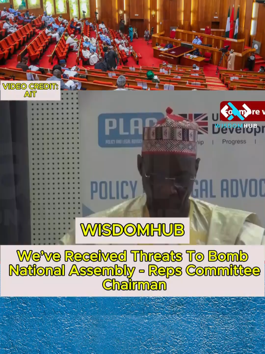 We’ve Received Threats To Bomb National Assembly - Reps Committee  Chairman#wisdomhub #nigerianpolitics #trendingtiktok #trendingnigerianews  #electoralreform #nigeriannews #viraltiktok #trending #videoviral #viral