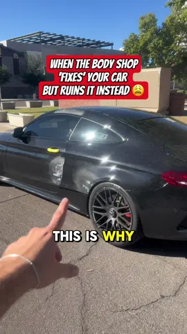 Go ahead and roast me in the comments I can take it😤😩 #fail #bodyshop #scammed #bodywork #amg 