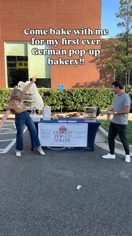That morning I was very stressed, very frazzled, running around frantically and still not getting everything done that I was hoping to do to get ready for my first ever German pop-up bakery. This experience reminded me of my cupcake catering time when I was catering cupcakes to help pay my way through college. My perfectionist nature just didn’t allow me to ever take a relaxed approach to it. While I am still recovering from that perfectionism, if I ever were to open a bakery, I will not be the one running it 😆 you heard it here first. I thank @jasonlsadler very much for pushing me along that early morning because otherwise we likely would never have made it to the market 🫣 The market experience filled my soul. Being able to interact 1 on 1 with customers was the best - especially convincing them of trying a pumpkin seed pretzel, my favorite pretzel! But this was also one of the most challenging things I have ever done. I had never used a gas oven before I stepped into that kitchen to bake. I didn’t know that being positioned in the sun would make my pastries melt and dry out. I didn’t know that my German donuts were going to be the number 1 most popular item and sold out within less than an hour. The big BUT is that there is no denying that I learned a lot with this experience!! 😁 thank you for everyone who came out to literally hang out in my corner, maybe chat for a bit, maybe try a pastry or pretzel, maybe pick up a cookbook. You guys are the best and the reason why I made this happen. Thank you to my favorite farmers market @opfarmersmarket for believing in me and letting me find a way to get my books to the market! 😅 and thank you for the biggest angels Tammy and her other half for being there to help us out through the early morning rush and beyond with lattes and breakfast and water and all. You’re the true rockstars!! 🥲💘  Recipes for all these German baked goods are in my new cookbook ‚German Home Kitchen’ 😍 except for the Nussecken - those are on the blog! ❤️ and what do you think? Will this happen again?? 🫣😆