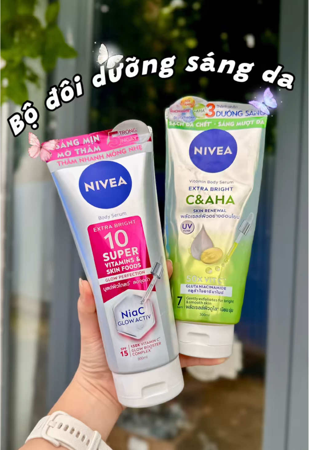 Gì chứ dưỡng thể Nivea kiên trì sd da sáng lên rõ ✨😘❤️ #comireview #comireviews #nivea #duongtrangbody #niveasuper10 