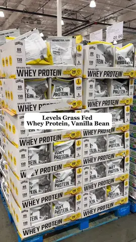 @Levels Protein Grass Fed Whey Protein formulates with transparency, simplicity, and cleanliness in mind, all while maintaining affordability, so you can maximize your nutrition and lead a healthier, longer, and more balanced life. ✅24G of protein in every scoop ✅ONLY 6 ingredients ✅No artificial ingredients ✅No added sugars ✅No bogus fillers ✅Also available online at Costco.com #costcogems #costco #costcofinds #costcobuys #levelsprotein    