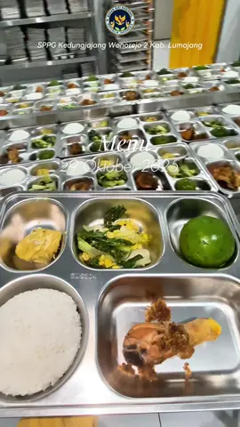 warna warni menu todaayy😍🫰🏻 #mbg #sppglumajang #dapurmbg #makanbergizigratis #lumajang 