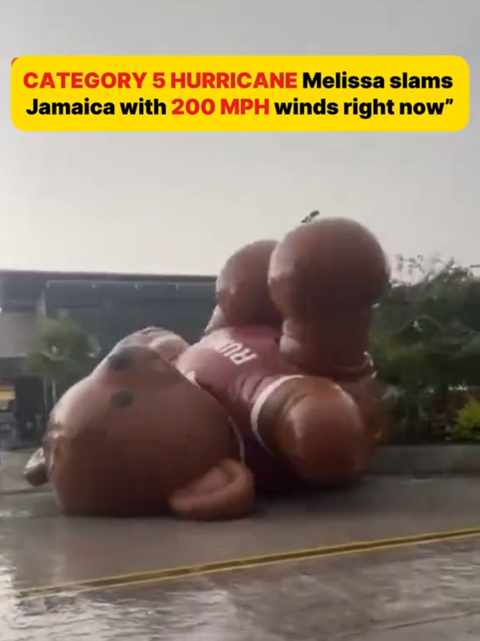 Hurricane Melissa Cat 5 Kingston Jamaica with wind speed of 140 mph #Jamaica #hurricane #scarystories #storm #fpy 