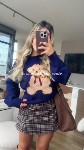 the cutest sweater 🧸♥️ @Holley Girl #sweater #falloutfitinspo #teddybear #falltrends #girlythings @abercrombie @target @Loopy® 