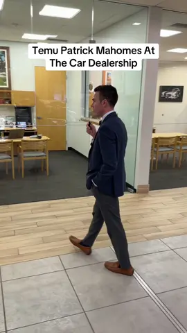 Is this the temu Patrick Mahomes selling Mercedes-Benz? Or is Patrick Mahomes the temu version of Aaron the sales ninja? #patrickmahomes #car #dealership #mercedes 