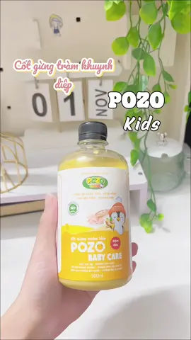 Nước cốt gừng không bã POZO KIDS dùng tắm ngâm chân cho bé giúp hỗ trợ giữ ấm và ngừ.a cảm lạnh nè các mom #nuoccotgung #pozokids #cotgungpozo #mebimsua  #cotgungtramkhuynhdiep 