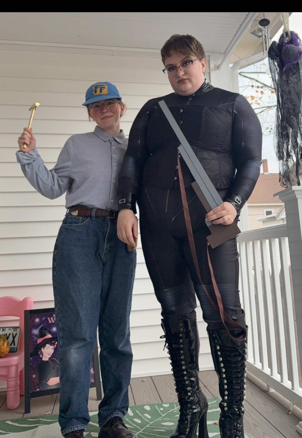 TWO dynamite gals 🥰 #wlw #halloween #wlwcostumeideas #wreckitralph 