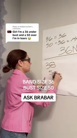 Replying to @Kalijocrochet bust size 50 / band size 36 what’s your size? #ASKBRABAR #brasizinghelp #brasizingbasics 