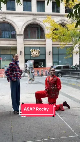A$AP Rocky missed his mark during the Chanel shoot today in NYC after not hearing his cue 🎬 He laughed it off saying you should call me louder next time lol 😂❤️ 