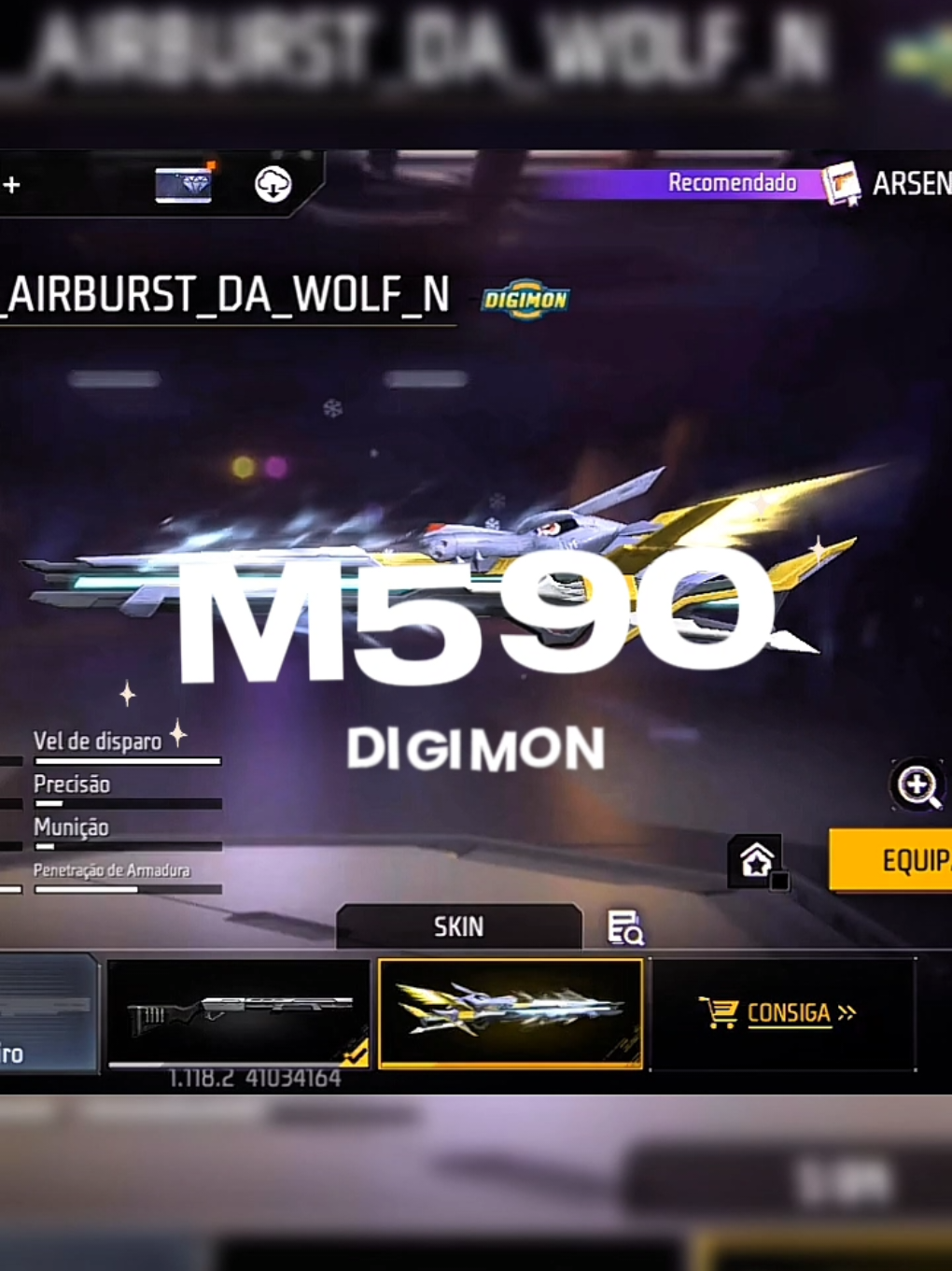 ♦️ M590 DIGIMON !!!.. #digimonadventurexfreefire 