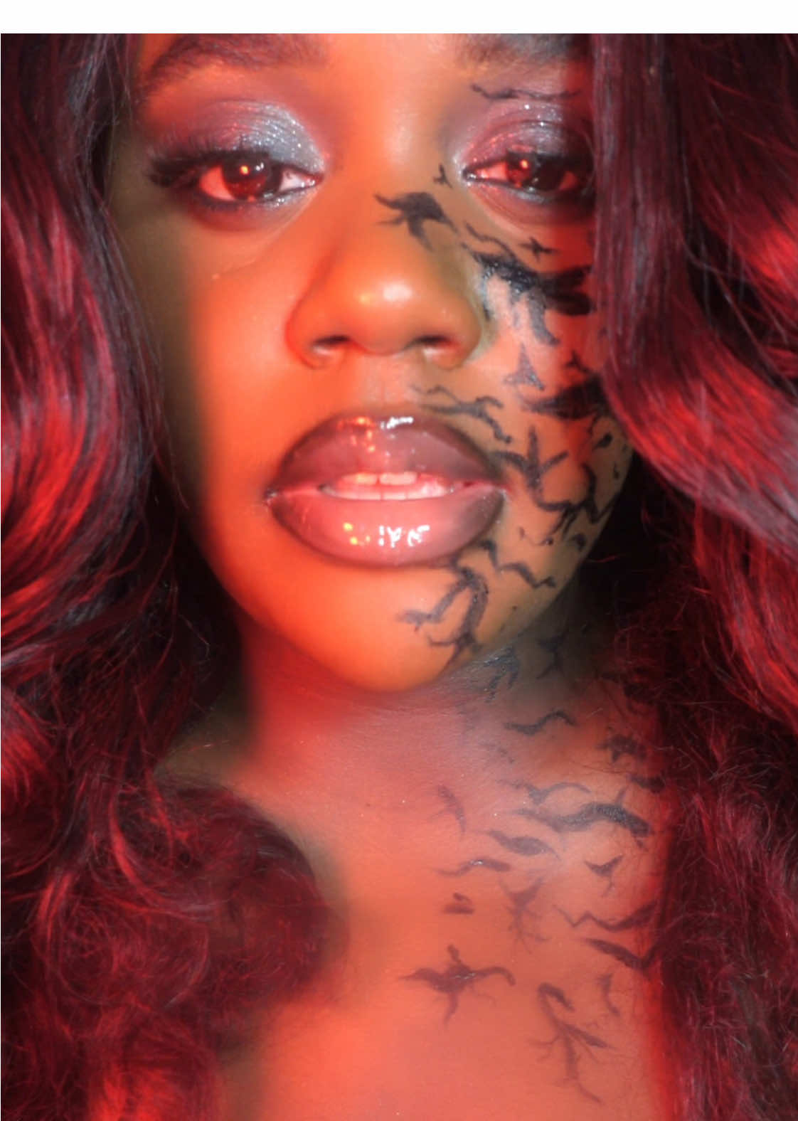 i can’t come to the function as Sukuna… but you’re gonna come dressed as a rent-a-cop…. right🤨chile anyways I’ve been obsessed with doing anime looks for Halloween, so much so that i think I’m gonna be incorporating it more often in terms of my fulltime content so i hope you guys have been loving it and are ready for more🤍 #animemakeup #halloweentransition #makeuptransition #blackgirlmakeup #creativemakeup 