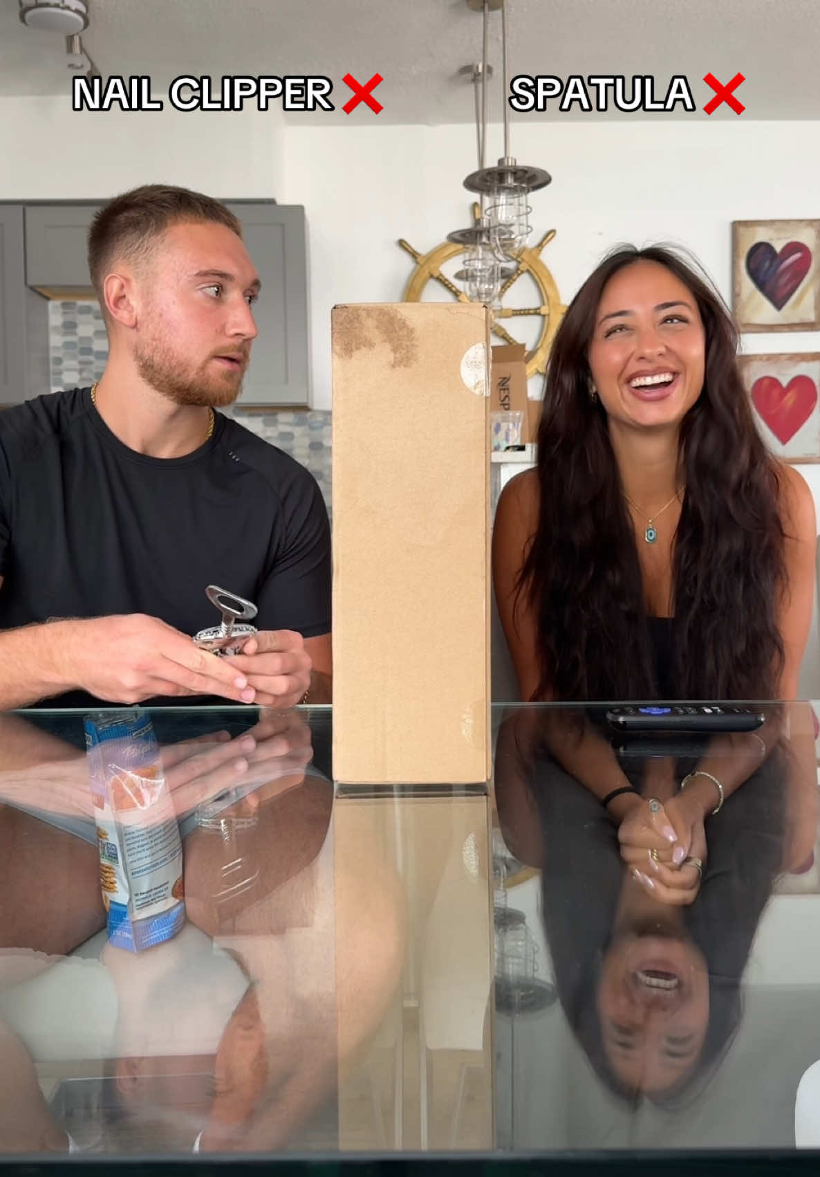 This was harder than we thought 😭 #fyp #couplescomedy #couplescontent #relationships #calebnandrea 