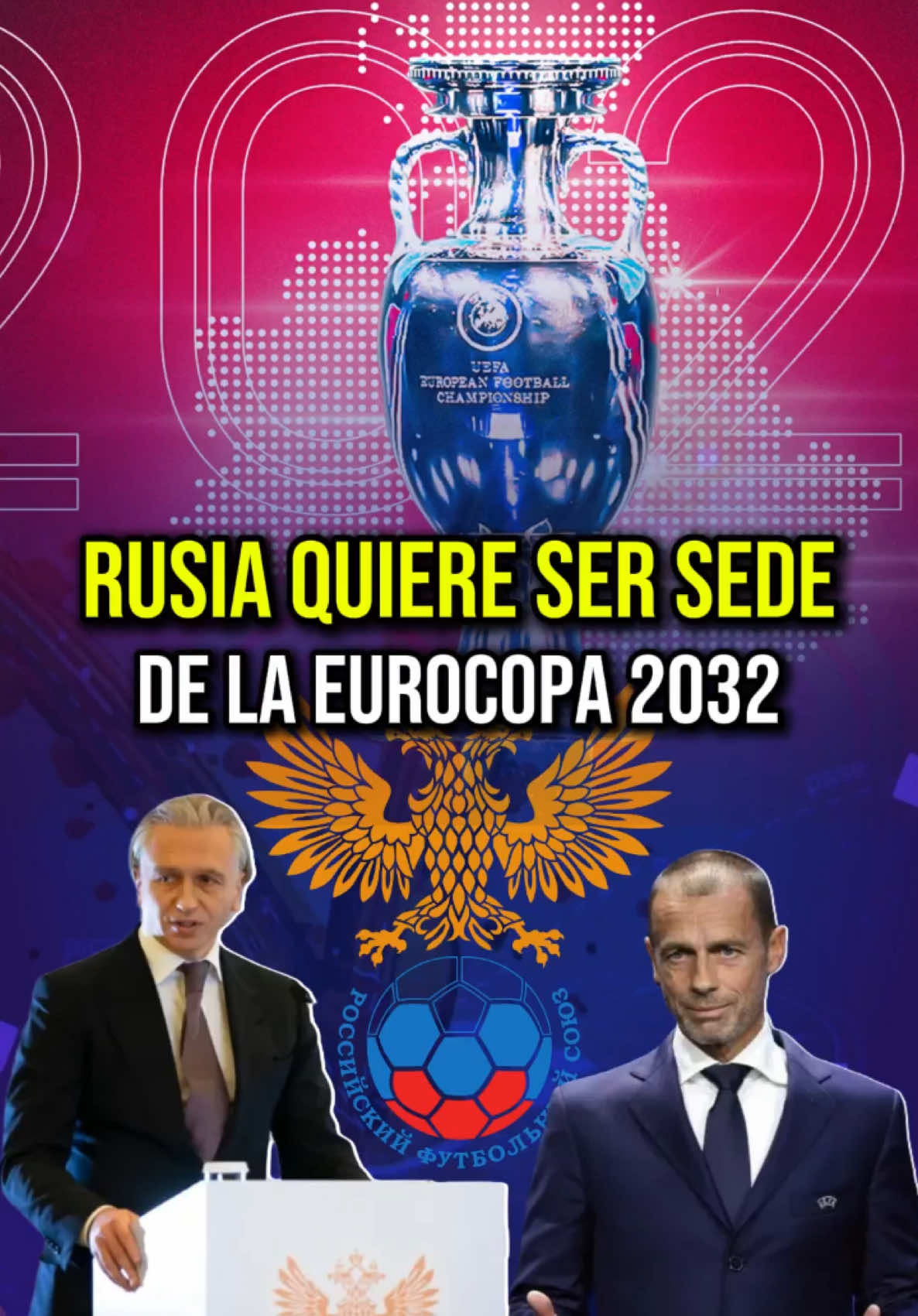 El presidente de la Unión Rusa de Fútbol (RFS), Alexander Dyukov, anuncio  que su país está en condiciones de asumir el lugar de Italia para organizar con Türkiye la Eurocopa 2032, tras la mala situación en que se encuentran la mayoría de los estadios italianos .🙌🏻🏟️⚽🥅 #deportestelesur #eurocopa #rusia #italia  #titok   