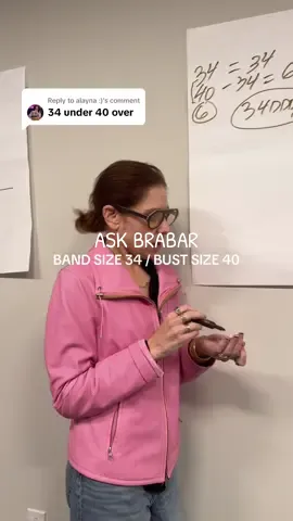 Replying to @alayna :) band size 34 / bust size 40 what’s your size? #ASKBRABAR #brasizinghelp #brasizingbasics 
