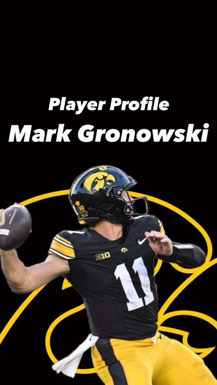Replying to @brian  Mark Gronowski #ncaafootball #iowafootball #iowahawkeyes #bigten #fyp 