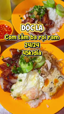 Cơm tấm Đề Thám bán 24/24 ở quận 1 nhoé #huongnoidian  