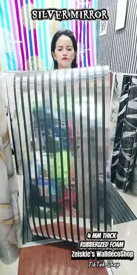 Soundproof, Noise Reduction Wall Sticker, Available in Silver Mirror, Gold Mirror, Lightwood Grill, Darkwood Grill, 60 cm x 300 cm with Rubberized Foam.  #homedecor #wallpaper #HomeAesthetic #WallMakeover #TiktokFindsPH 