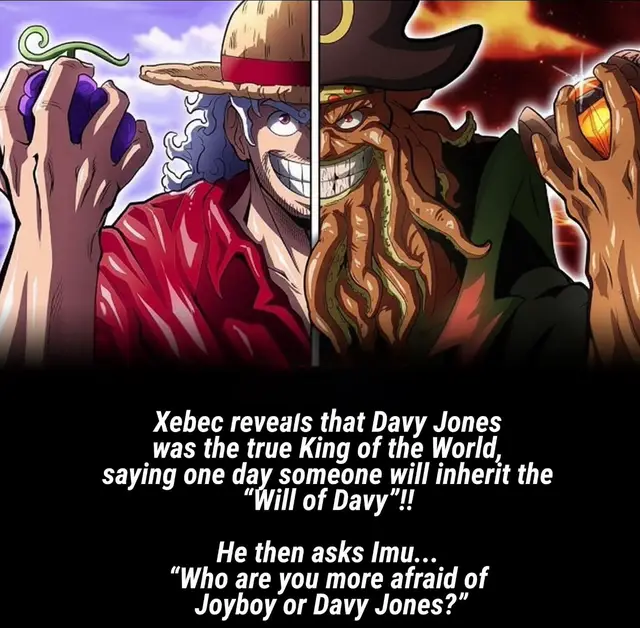 ⚠️SPOILER WARNING⚠️ ⚠️ONE PIECE CHAPTER 1164⚠️ ⚠️MORE SPOILER DETAILS⚠️ ⚠️READ AT YOUR OWN RISK⚠️ During the conversation between Rocks and Imu: Rocks asks “Who are you more afraid of, Davy Jones or Joyboy?”  Then Imu changed the subject and force Rocks to transform into a demon.#onepiece1164 #onepiece #anime #fyp #viral 