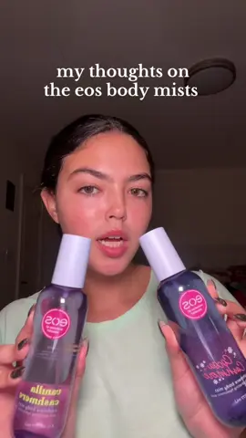 if you’ve smelt them lmk what u think  @eos Products  #eosproducts #eos #eosbodymist #bodycare #bodymist 